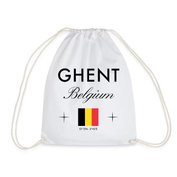 Gand Belgique Coordonnées Souvenir de voyage - Sac de sport léger - blanc - Devant