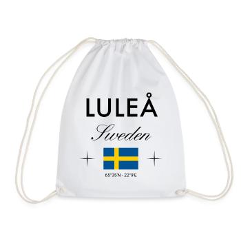 Luleå, Suède, coordonne le souvenir de voyage - Sac de sport léger - blanc - Devant