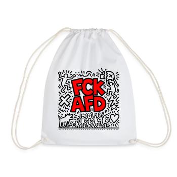 FCK AFD - Turnbeutel - Weiß - Vorne