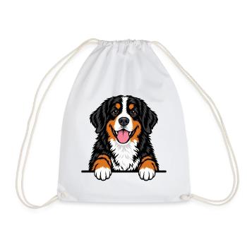 Berner Sennenhund - Turnbeutel - Weiß - Vorne