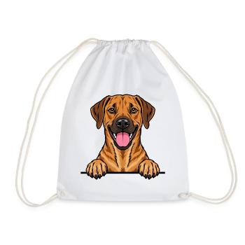 Rhodesian Ridgeback - Turnbeutel - Weiß - Vorne