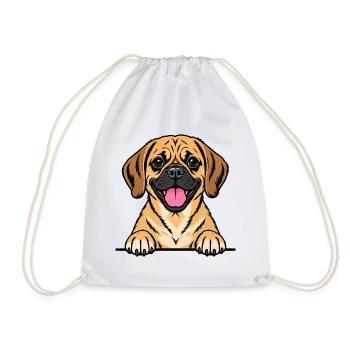 Puggle - Turnbeutel - Weiß - Vorne