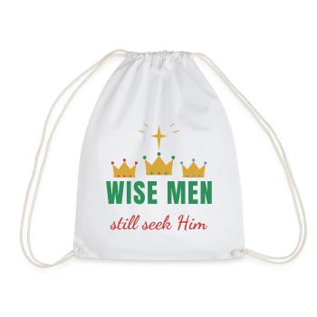 Wise Men Still Seek Him – Christian Xmas - Turnbeutel - Weiß - Vorne