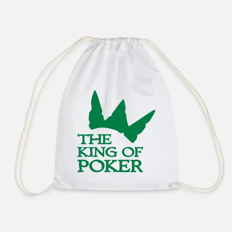 poker - Turnbeutel - Weiß
