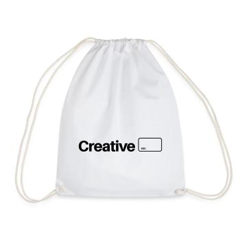 Creative Esc Funny/ Humour - Drawstring Bag - white - Front