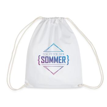 Ich feier den Sommer - Turnbeutel - Weiß - Vorne