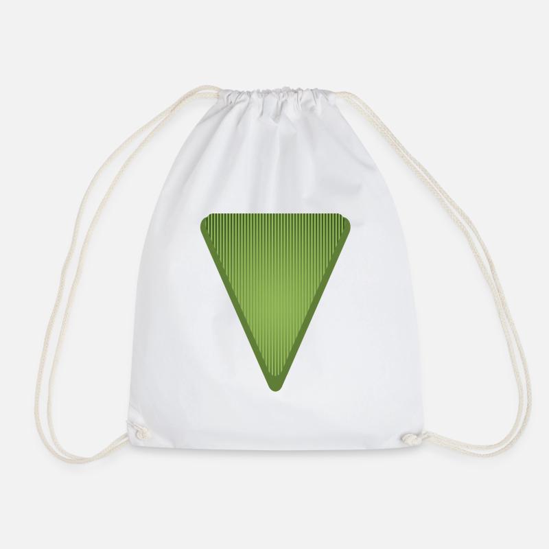 abstract - Drawstring Bag - white