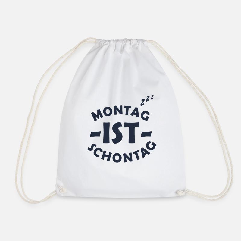 Le lundi est schontag - Sac de sport léger - blanc