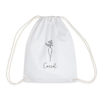 carotte - Sac de sport léger - blanc - Devant