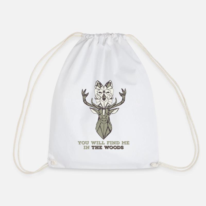 Wolf forêt de cerfs - Sac de sport léger - blanc