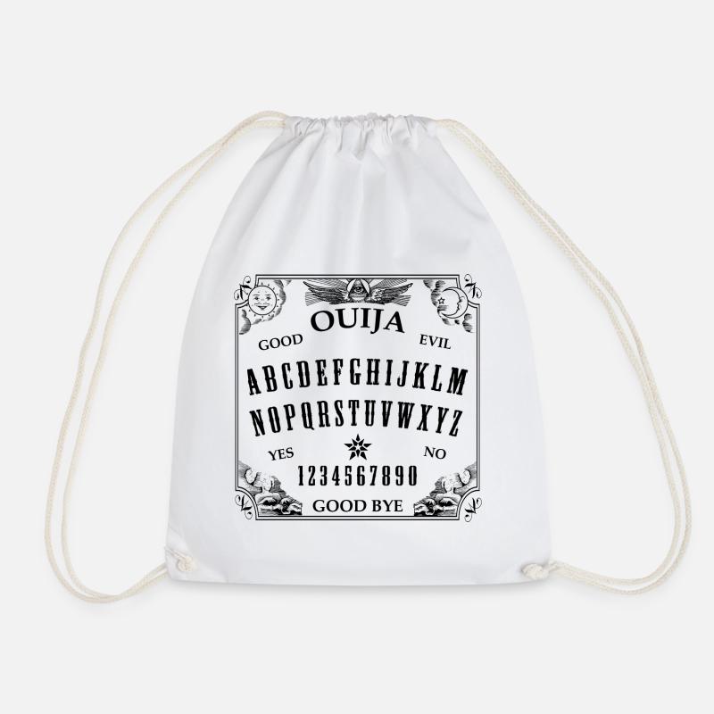 OUIJA Brett in schwarz - Turnbeutel - Weiß