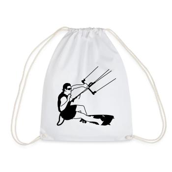 kitesurfer - Sac de sport léger - blanc - Devant