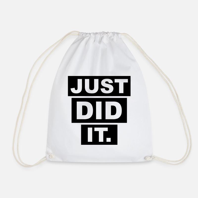 JUST DID IT - Turnbeutel - Weiß