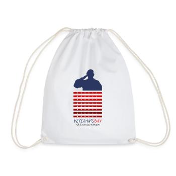 Veterans Tag Soldaten Krieg Fest Geschenk USA Army - Turnbeutel - Weiß - Vorne