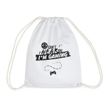 Gift shirt for video games fans and gamblers - Drawstring Bag - white - Front