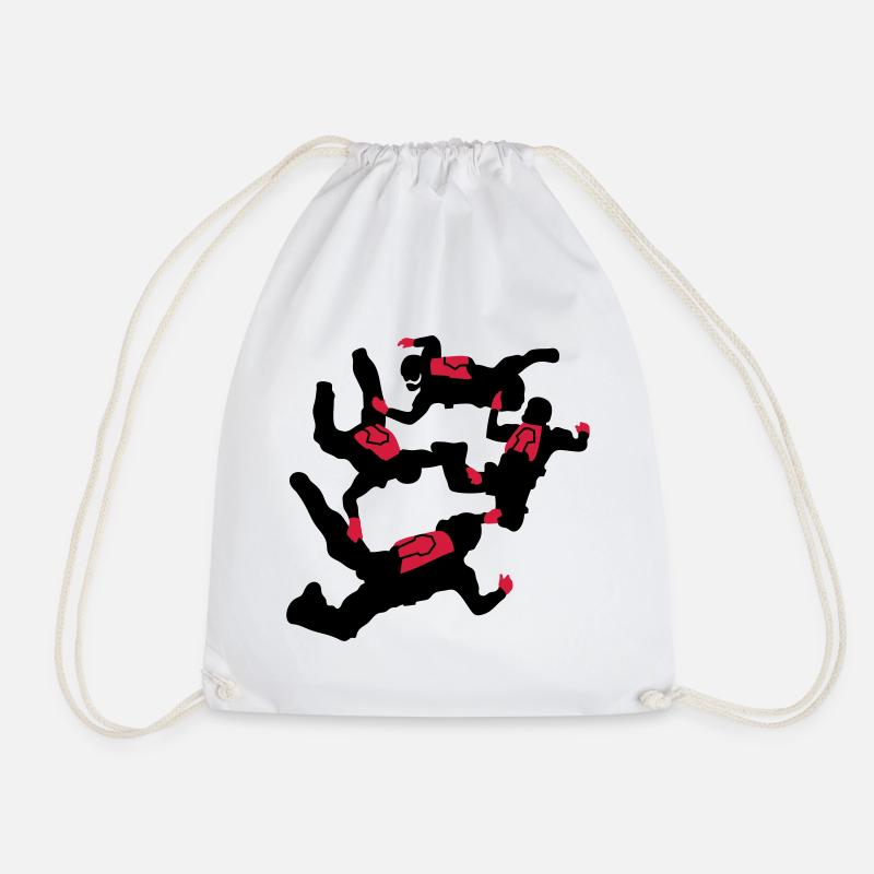 skydive - Drawstring Bag - white