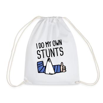 Je fais mes propres cascades UNISEX ACTION - Sac de sport léger - blanc - Devant