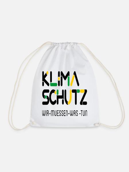 Klimaschutz - Turnbeutel - Weiß