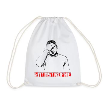Katastrophe lustiger Spruch T-Shirt - Turnbeutel - Weiß - Vorne