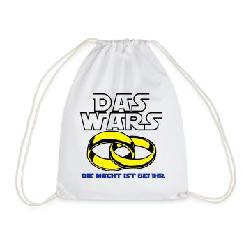 Junggesellenabschied , JGA das wars die Mach(25) - Turnbeutel - Weiß - Vorne