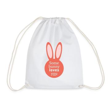 Easter Easter Merry Easter Easter Lustig - Drawstring Bag - white - Front