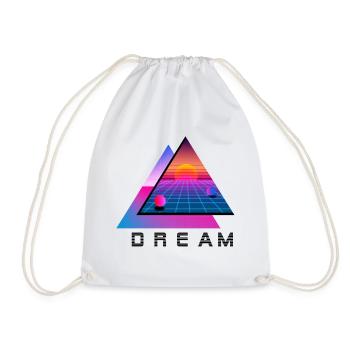 Dream of vacation set in 80s design - Drawstring Bag - white - Front