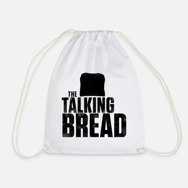 the talking bread total black - Turnbeutel - Weiß