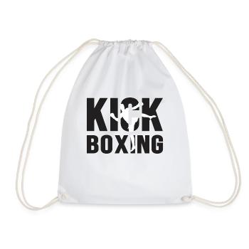 Kickboxen Kampfsport Kickboxer Kickboxing Geschenk - Turnbeutel - Weiß - Vorne