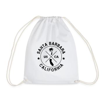 Santa Barbara Californie États-Unis - Sac de sport léger - blanc - Devant