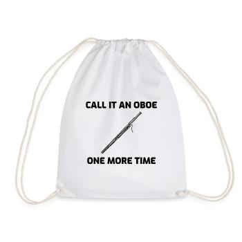 Basson Band Player Instrument de musique Drôle Cadeau - Sac de sport léger - blanc - Devant