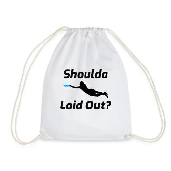 Ultimate Frisbee Game Disc Sports Funny Gift - Drawstring Bag - white - Front