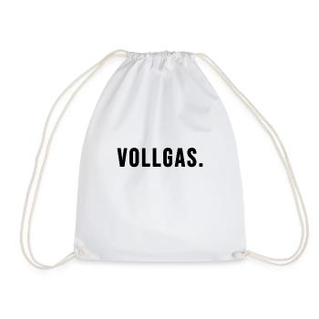 Vollgas - Turnbeutel - Weiß - Vorne