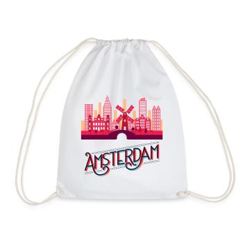 Amsterdam Pays-Bas Netherlands Holland Skyline - Sac de sport léger - blanc - Devant