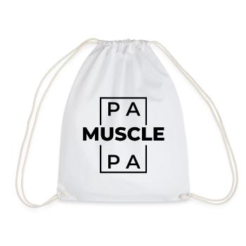 Meilleur papa muscle - Sac de sport léger - blanc - Devant