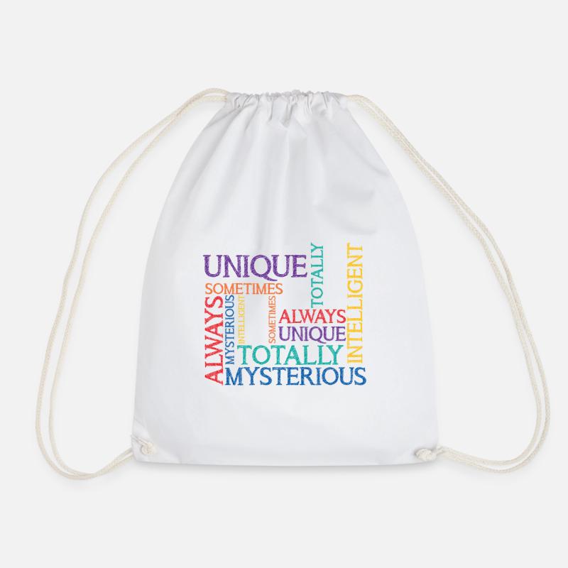 Autism Autistic Autism - Drawstring Bag - white