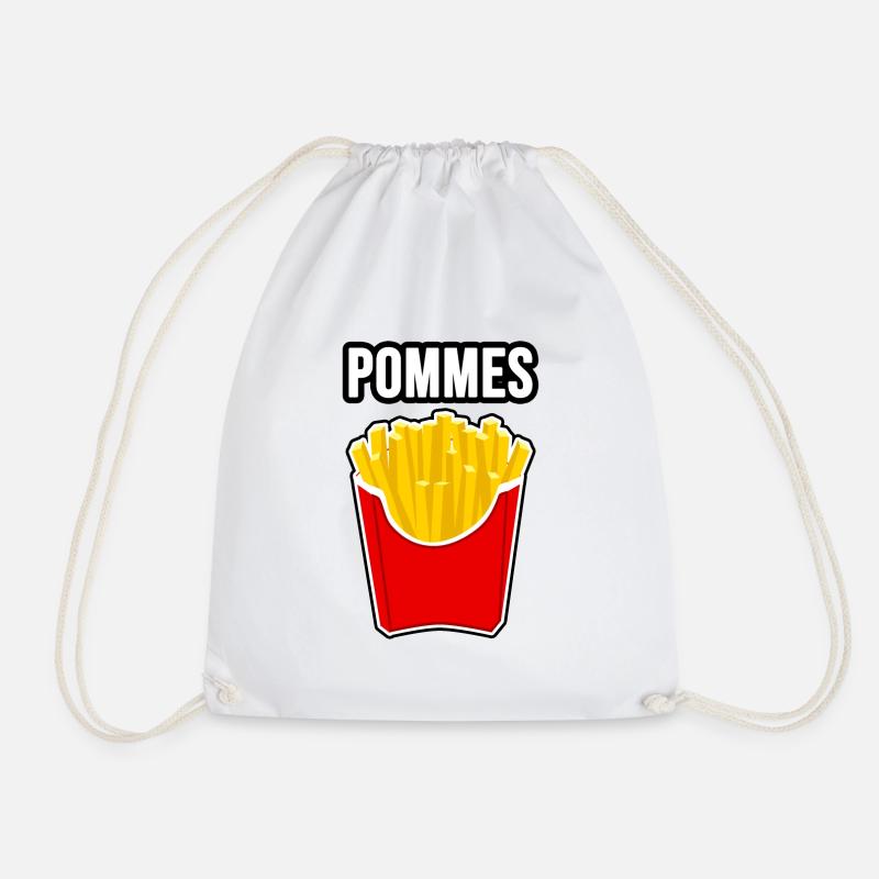 Pommes - Turnbeutel - Weiß