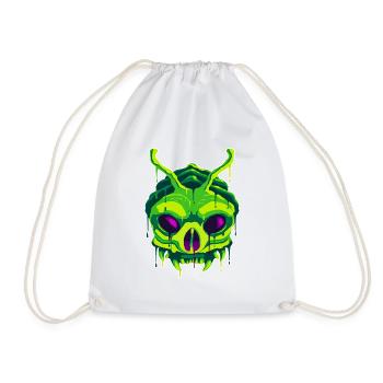 A Frightening Yugoloth Extraterrestrial Design - Drawstring Bag - white - Front