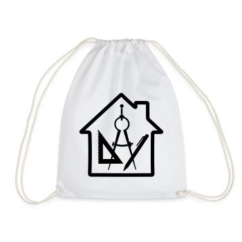 Logo Architecte Maison Dessin - Sac de sport léger - blanc - Devant