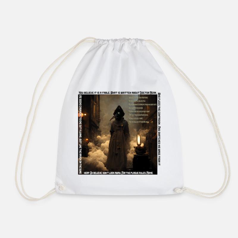 Doctor plague - Drawstring Bag - white