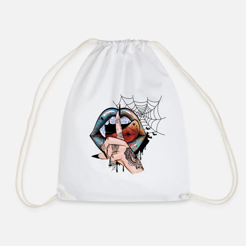 Vampir Halloween - Turnbeutel - Weiß
