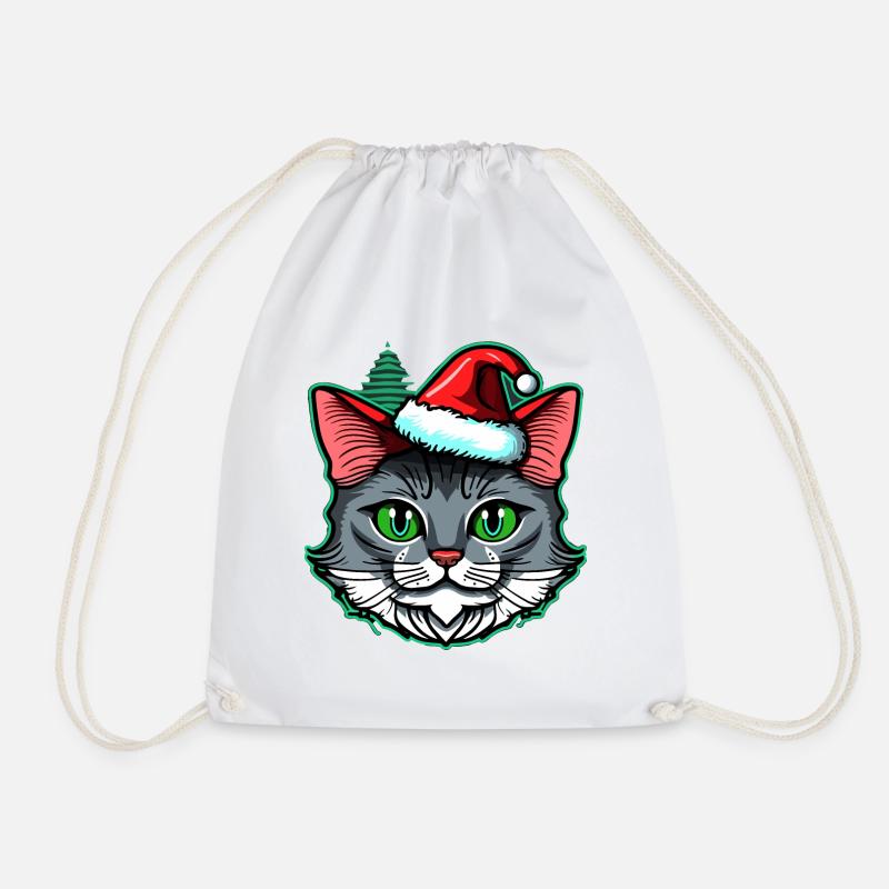 Atemberaubendes Weihnachtskätzchen-Design, das beste Weihnachtsgeschenk - Turnbeutel - Weiß