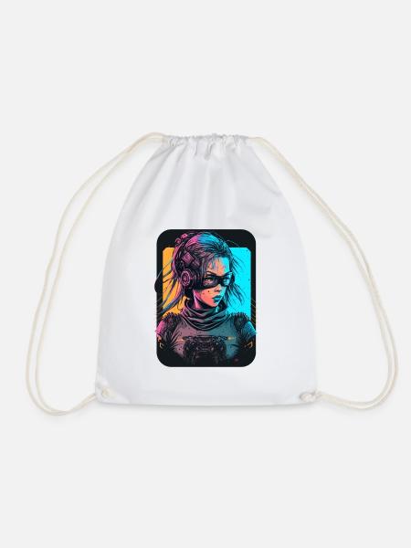 Futuristic Girl das ausgezeichnete Geburtstagsgeschenk für - Turnbeutel - Weiß