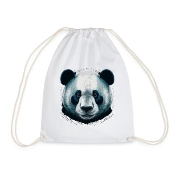 Tête de panda réaliste - Sac de sport léger - blanc - Devant