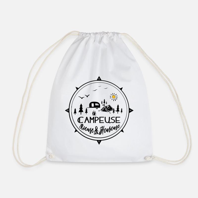 campeuse rieuse heureuse - Sac de sport léger - blanc