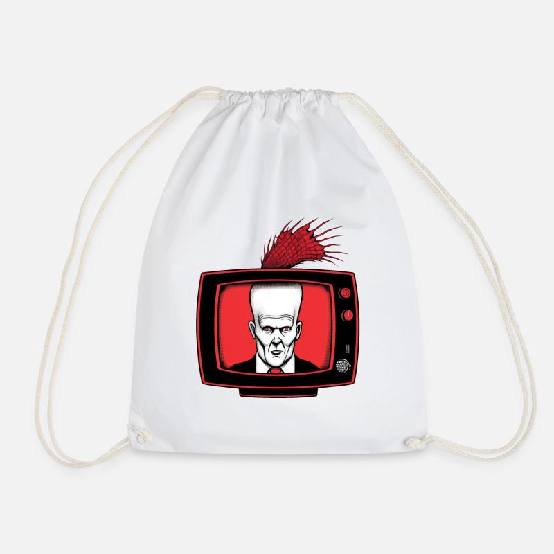 TV 01 - Drawstring Bag - white
