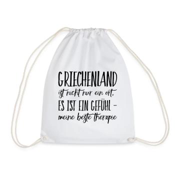 Lustiger Griechischer Spruch Griechenland Geschenk - Turnbeutel - Weiß - Vorne