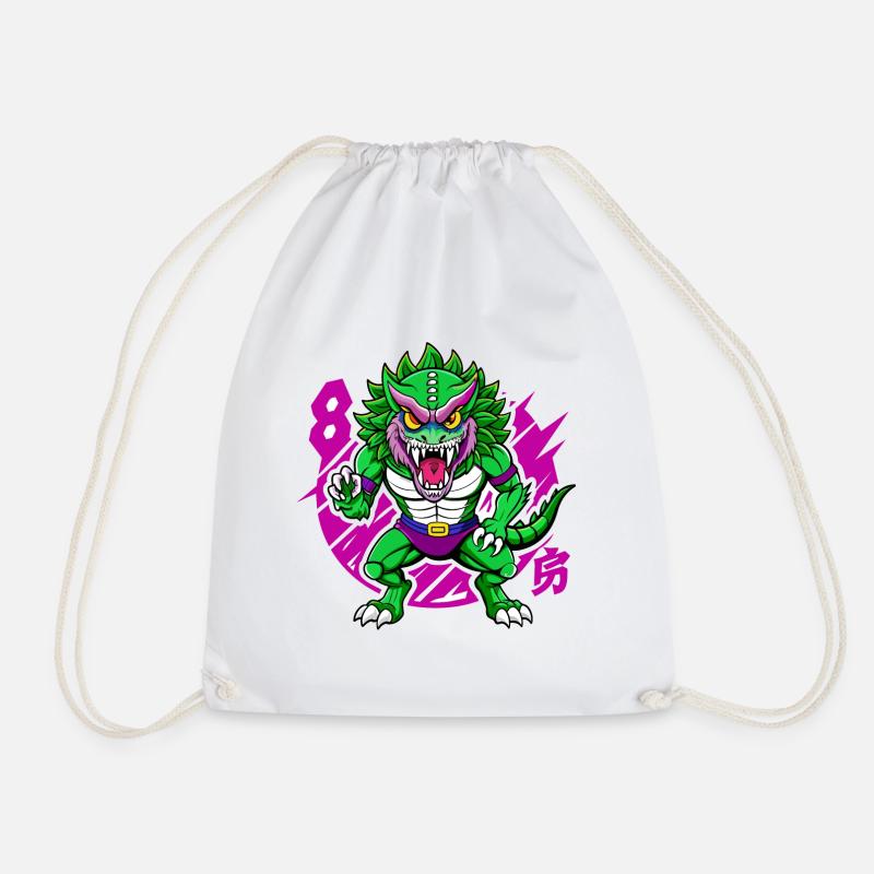 Monster Mania - Drawstring Bag - white