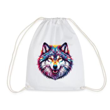 Wolf - Turnbeutel - Weiß - Vorne