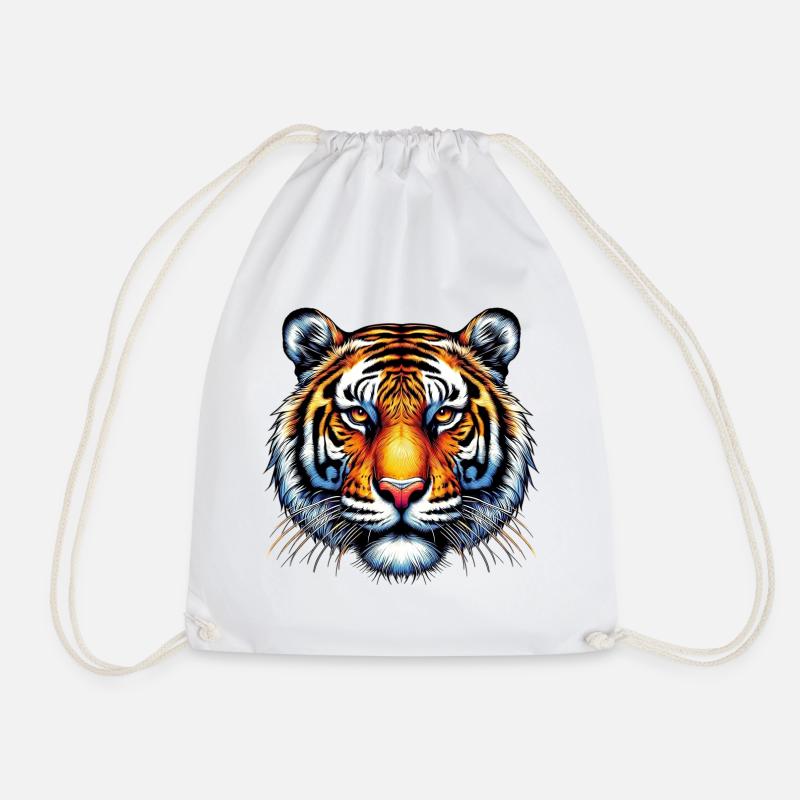 Tiger - Turnbeutel - Weiß