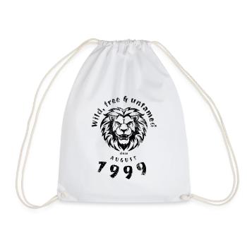 Wild, free & untamed since 08/1999 - Drawstring Bag - white - Front